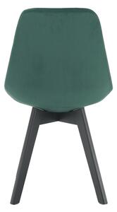 TEMPO Židle, emerald Velvet látka/černá, LORITA