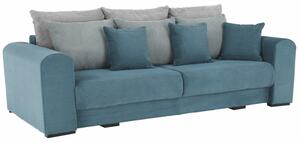 KONDELA Extra prostorná pohovka, modrá / mentolová / světle šedá, Gilena BIG SOFA