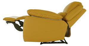 Relaxační křeslo s elektrickým polohováním, žlutá, VIVAN