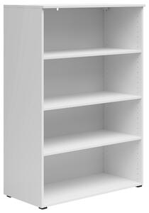 REGÁL, bílá, 80/115/40 cm Carryhome - Knihovny