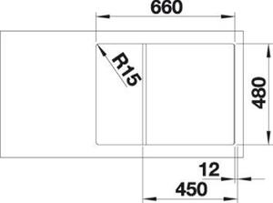 Granitový dřez Blanco ZIA 45 S Compact antracit s excentrem