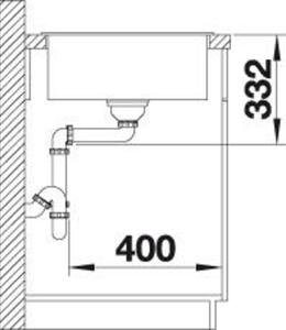 Granitový dřez Blanco ZIA 45 S Compact antracit s excentrem