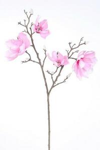 Umělá květina Magnolie světle růžová, 86 cm