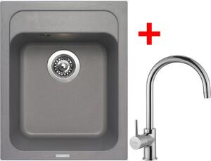 Set Sinks CLASSIC 400 Titanium+VITALIA