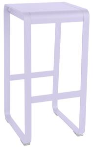 Fialová hliníková zahradní barová židle Fermob Bellevie 75 cm