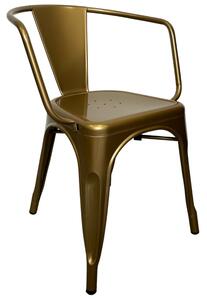 Culty Zlatá kovová jídelní židle PARIS