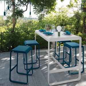 Fialová hliníková zahradní barová židle Fermob Bellevie 75 cm