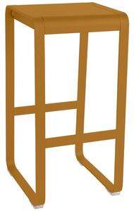 Hnědá hliníková zahradní barová židle Fermob Bellevie 75 cm