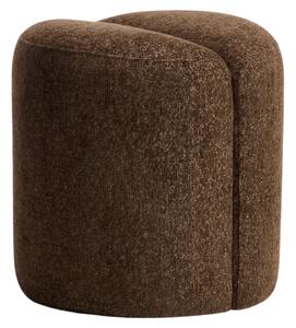 Kave Home Hnědý puf Nedilo Ø45 cm