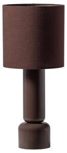 WOOOD Tmavě hnědá lakovaná stolní lampa Zivian