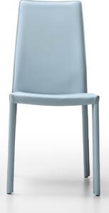 MIDJ - Židle NUVOLA, vysoký opěrák, kožené celočalounění