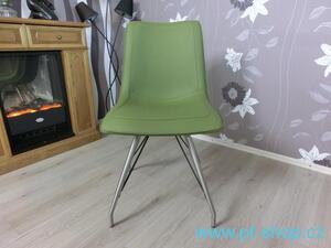 (1042) VINC - Design židle zelená