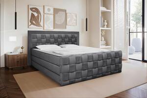 POSTEL BOXSPRING, 160/200 cm, barvy grafitu Livetastic - Manželské postele, Online Only