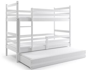 Patrová postel s přistýlkou Norbert borovice/bílá