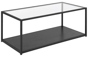 Černý skleněný konferenční stolek MEDORA