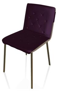 BONTEMPI - Čalouněná židle KATE s kovovou podnoží