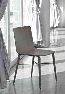 BONTEMPI - Židle KATE s dřevěnou podnoží