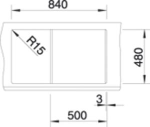 Granitový dřez Blanco METRA 5 S Silgranit tartufo oboustranné provedení s excentrem