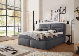 POSTEL BOXSPRING, 180/200 cm, antracitová MID.YOU - Manželské postele, Online Only
