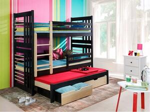Dětská patrová postel z masivu RONALD III