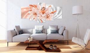 Obraz - Korálové lilie 100x50