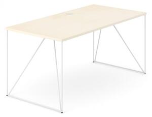 NARBUTAS - Pracovní stůl AIR s kabelovým prostupem 160x80 cm
