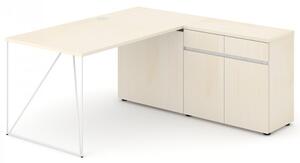 NARBUTAS - Pracovní stůl AIR se skříňkou (P) 180x160