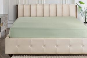 Barevné napínací prostěradlo Klinmam Home Jersey, barva saga green, 100x200 cm