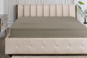 Barevné napínací prostěradlo Klinmam Home Jersey, barva warm taupe, 100x200 cm