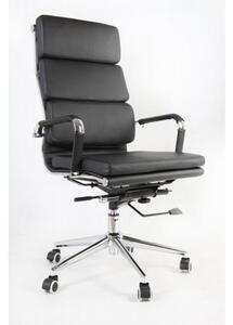 Kancelářská židle vysoká černá eko kůže - ADK