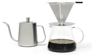 Set na překapávanou kávu z nerezové oceli ve stříbrné barvě 500 ml Slow Coffee – Leopold Vienna