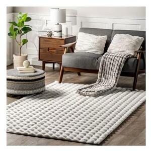 Bílý pratelný koberec 150x230 cm Bubble White – Mila Home