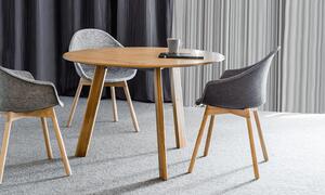 NOTI - Židle MAMU s dřevěnou podnoží