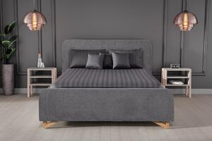 ČALOUNĚNÁ POSTEL, 180/200 cm, antracitová MID.YOU - Postele s úložným prostorem, Online Only