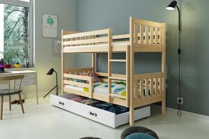Patrová dětská postel CARINO | 80 x 190 cm Barva: Borovice / bílá