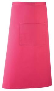 Premier Workwear Dlouhá zástěra do pasu s kapsou - Hot pink