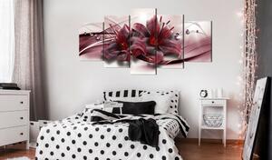 Obraz - Růžová lilie 100x50