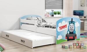 BMS Group Dětská postel Luki 2 - Bílá - 160x80 - Tommy
