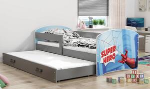 Dětská postel Luki 2 - Grafit 160x80 cm
