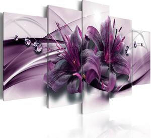 Obraz - Fialová lilie 100x50