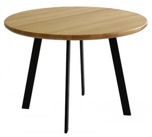 Kulatý jídelní stůl Rondo s masivní dubovou deskou 700 mm