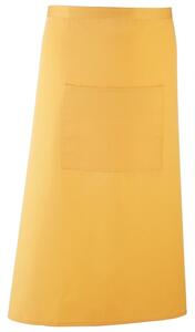 Premier Workwear Dlouhá zástěra do pasu s kapsou - Zlatě žlutá