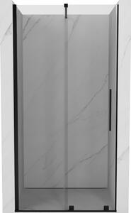 Mexen Velar, posuvné dveře do otvoru 110x200 cm, 8mm čiré sklo, černá matná, 871-110-000-01-70
