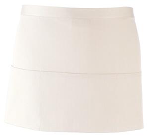 Premier Workwear Krátká číšnická zástěra s kapsami - Bílá