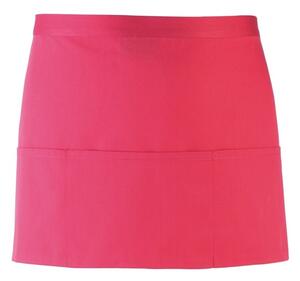 Premier Workwear Krátká číšnická zástěra s kapsami - Hot pink