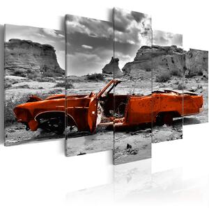 Obraz - Oranžové auto 100x50