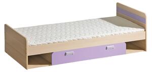 Dětská postel CORNETO L13 Barva: Jasan coimbra / fialová