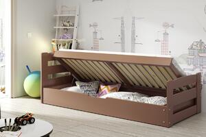 BMS Group Dětská postel s úložným prostorem ERNIE 200x90 Barva postele: Čokoláda