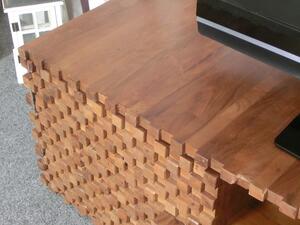 (2354) ABADI stylový masivní tv stolek