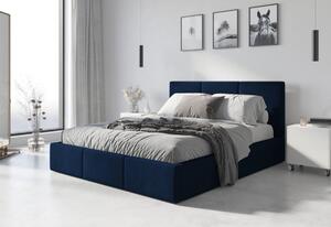 Čalouněná postel HILTON, 140x200, modrá
